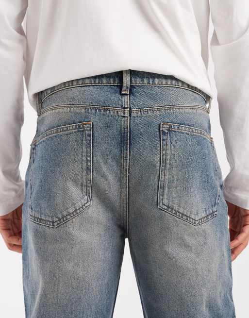 ASOS DESIGN - Jeans med lige ben i blå mellemvask, 5 af 5