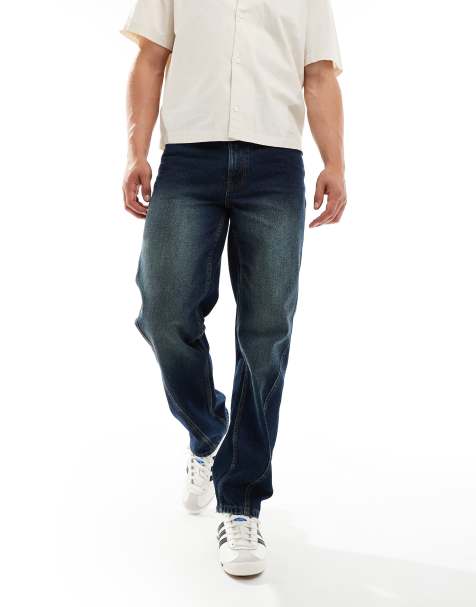 ASOS DESIGN - Jeans med lige ben i mørkeblå vask - view 1