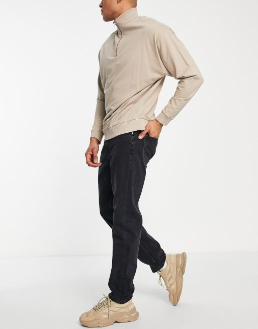 ASOS DESIGN - Jeans med lige ben i vasket sort, 4 af 4