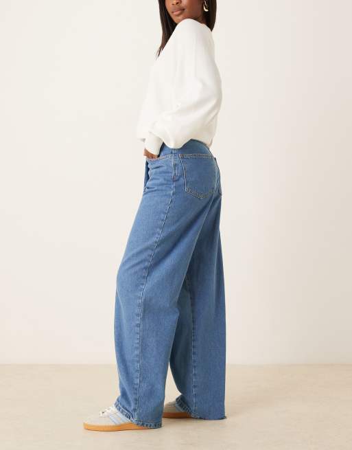 ASOS DESIGN - Jeans med slå-om-detalje i denim, 3 af 5