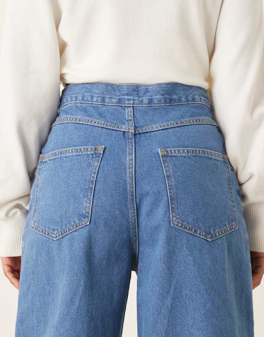 ASOS DESIGN - Jeans med slå-om-detalje i denim, 4 af 5