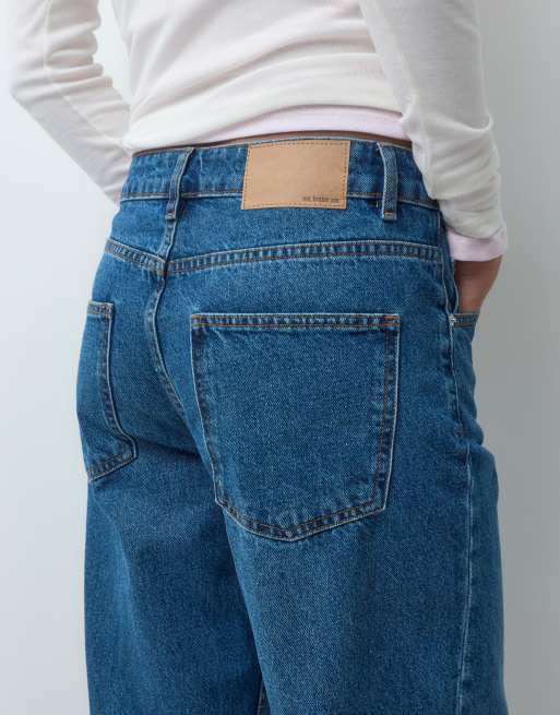 ASOS DESIGN jeans mensy slack lavaggio blu medio, 3 di 5