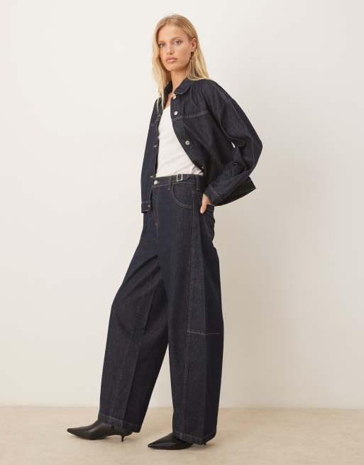 ASOS DESIGN - Jeans met ballonpijpen en riempje in de taille, 2 van 5