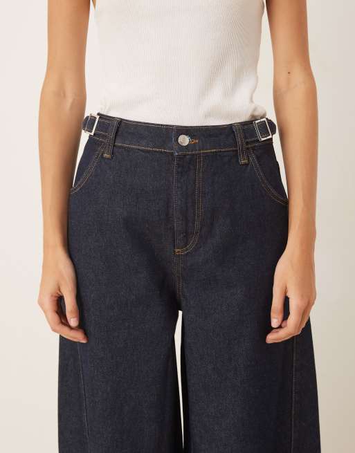 ASOS DESIGN - Jeans met ballonpijpen en riempje in de taille, 4 van 5