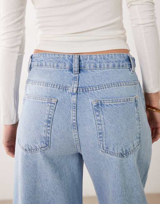 ASOS DESIGN - Jeans met ballonpijpen en verstelbare taille in lichte wassing, 5 van 5