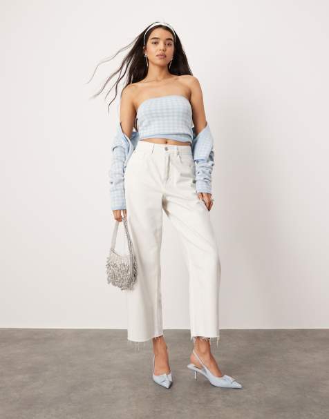 ASOS DESIGN - Jeans met gesp op de taille en wijde pijpen - view 1