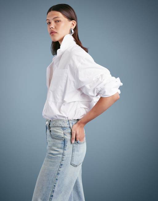 ASOS DESIGN - Jeans met hoge taille en wijde pijpen in vintage wassing, 5 van 5
