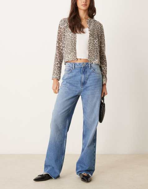ASOS DESIGN - Jeans met jaren 90-pasvorm en rechte pijpen in vintage mid-wash - view 1
