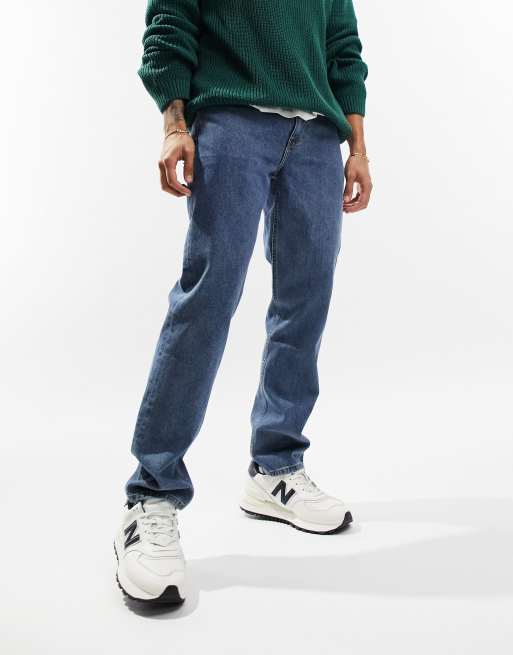 ASOS DESIGN - Jeans met originele pasvorm in vlakke blauwe wassing , 2 van 5