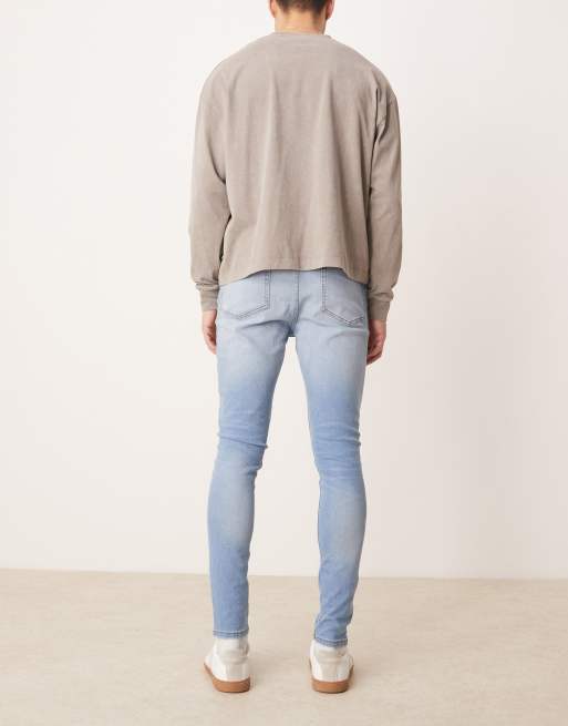 ASOS DESIGN - Jeans met powerstretch in lichte wassing, 2 van 5