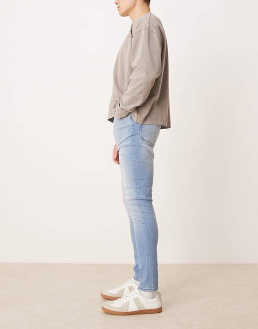 ASOS DESIGN - Jeans met powerstretch in lichte wassing, 3 van 5