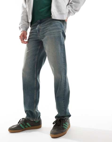 ASOS DESIGN - Jeans met rechte pasvorm en tint in mid-wash blauw - view 1