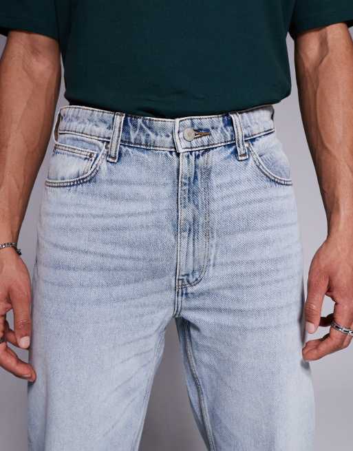 ASOS DESIGN - Jeans met rechte pasvorm in lichte wassing met tint
