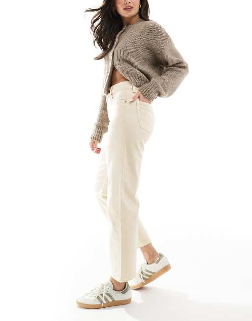 ASOS DESIGN - Jeans met rechte pijpen en comfortabele stretch in neutraal, 2 van 5