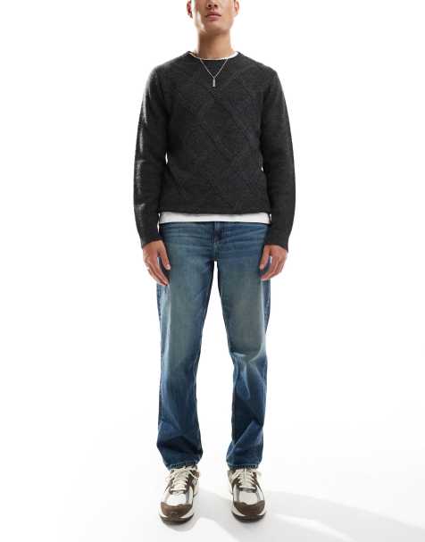 ASOS DESIGN - Jeans met rechte pijpen en tint in vintage donkere wassing - view 1