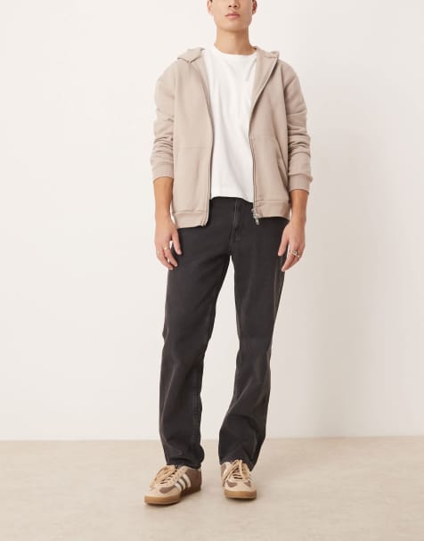 ASOS DESIGN - Jeans met rechte pijpen en zwarte wassing - view 1