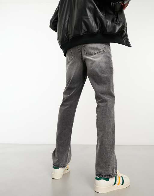 ASOS DESIGN - Jeans met rechte pijpen in grijze wassing, 3 van 4