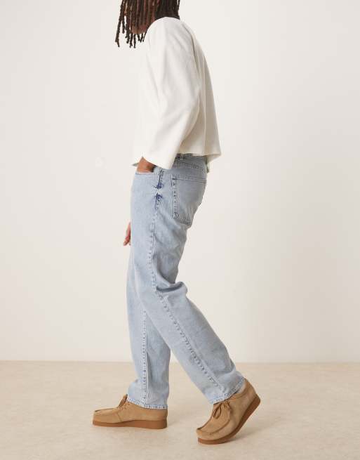 ASOS DESIGN - Jeans met rechte pijpen in lichte wassing blauw, 2 van 5