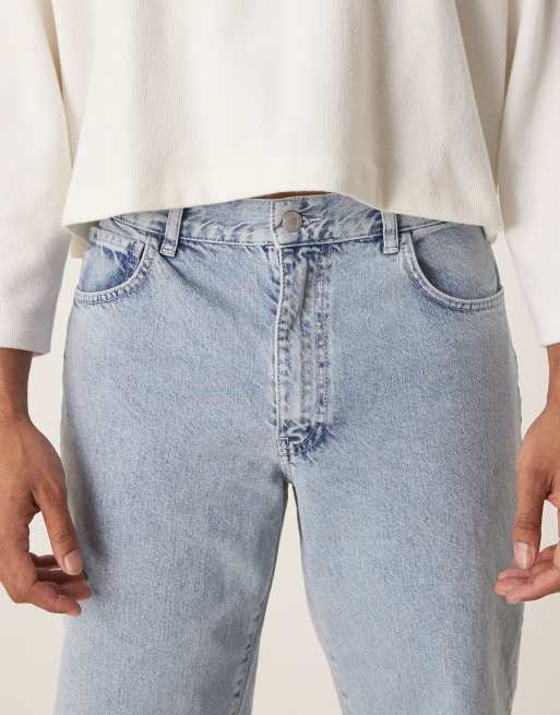 ASOS DESIGN - Jeans met rechte pijpen in lichte wassing blauw, 4 van 5