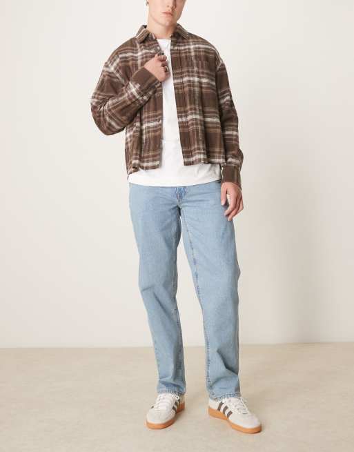 ASOS DESIGN - Jeans met rechte pijpen in middenblauwe wassing