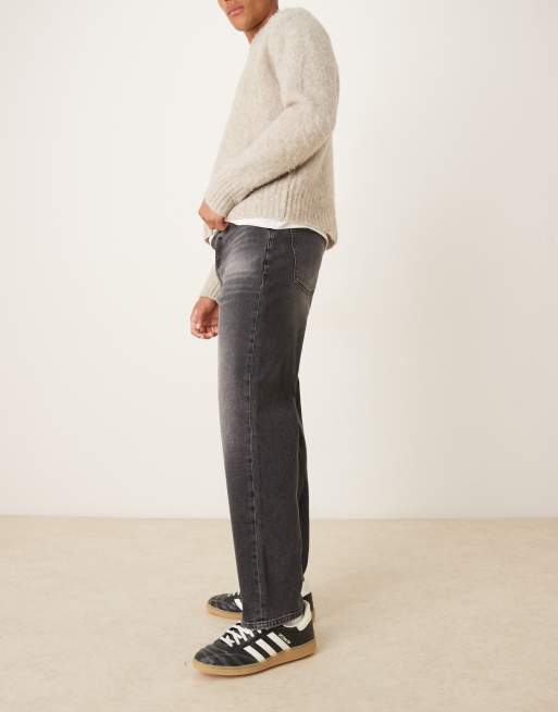 ASOS DESIGN - Jeans met rechte pijpen in verwassen zwart, 2 van 5