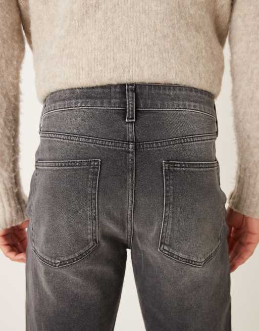 ASOS DESIGN - Jeans met rechte pijpen in verwassen zwart, 4 van 5