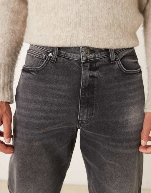 ASOS DESIGN - Jeans met rechte pijpen in verwassen zwart, 5 van 5