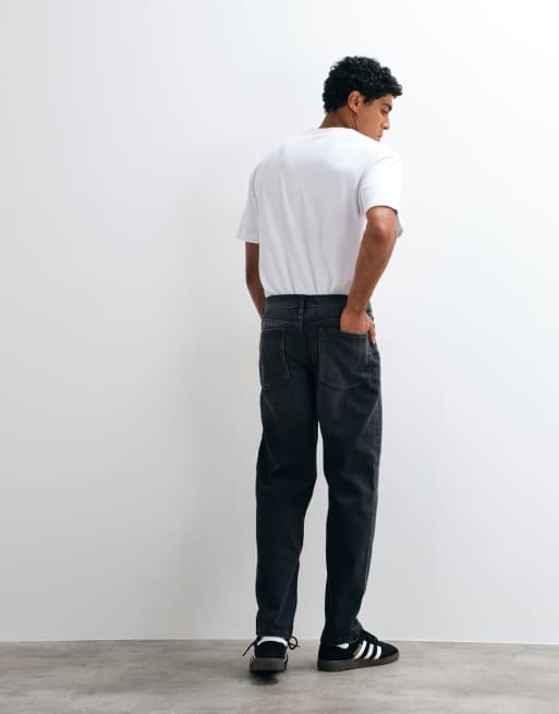 ASOS DESIGN - Jeans met rechte pijpen in verwassen zwart, 4 van 5