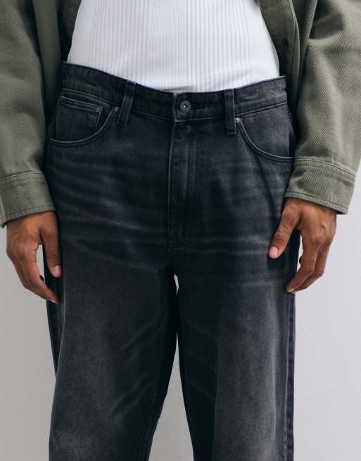 ASOS DESIGN - Jeans met rechte pijpen in verwassen zwart, 4 van 5