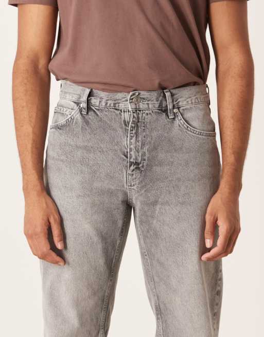 ASOS DESIGN - Jeans met rechte pijpen in zware grijze wassing, 4 van 5