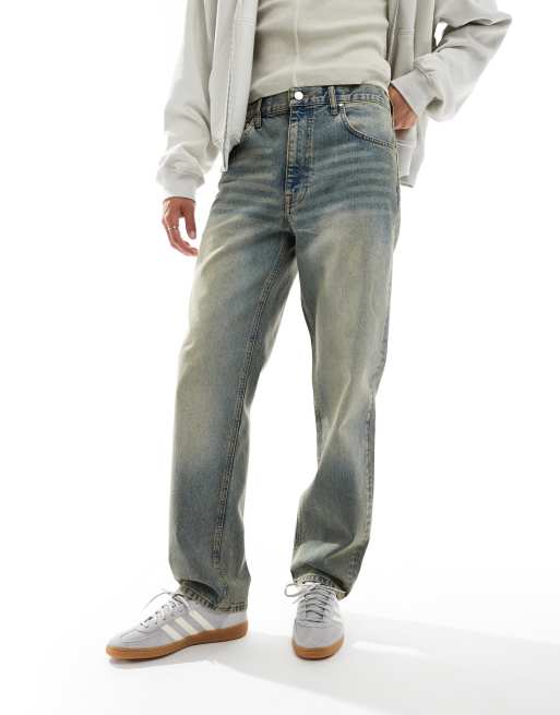 ASOS DESIGN - Jeans met rechte pijpen met tint in middenblauwe wassing, 5 van 5