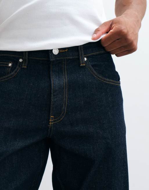 ASOS DESIGN - Jeans met smaltoelopende pijpen in indigo, 2 van 5