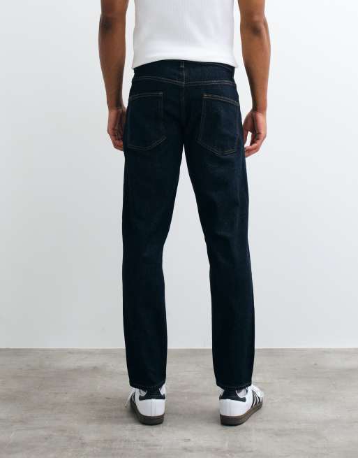 ASOS DESIGN - Jeans met smaltoelopende pijpen in indigo, 3 van 5