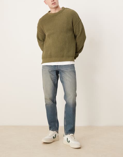 ASOS DESIGN - Jeans met smaltoelopende pijpen in medium wassing - view 1