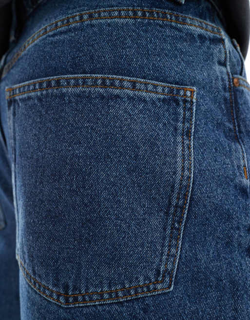 ASOS DESIGN - Jeans met super wijde pijpen in mid-wash blauw, 5 van 5