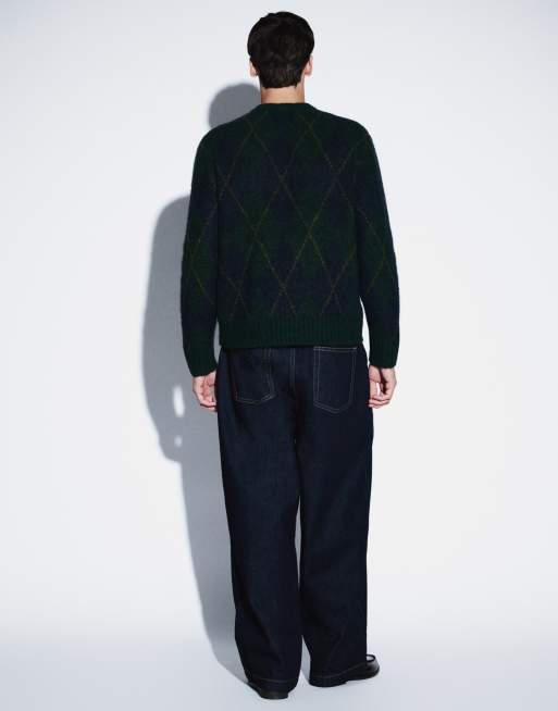 ASOS DESIGN jeans met wijde pijpen in raw indigo, 3 van 5