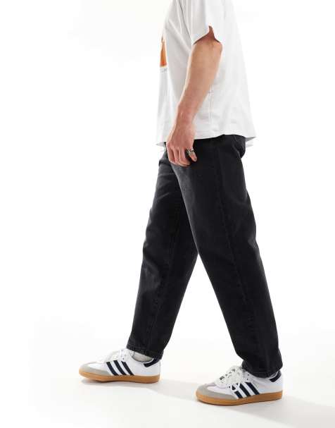 ASOS DESIGN – Jeans mit Ballonschnitt in verwaschenem Schwarz - view 1