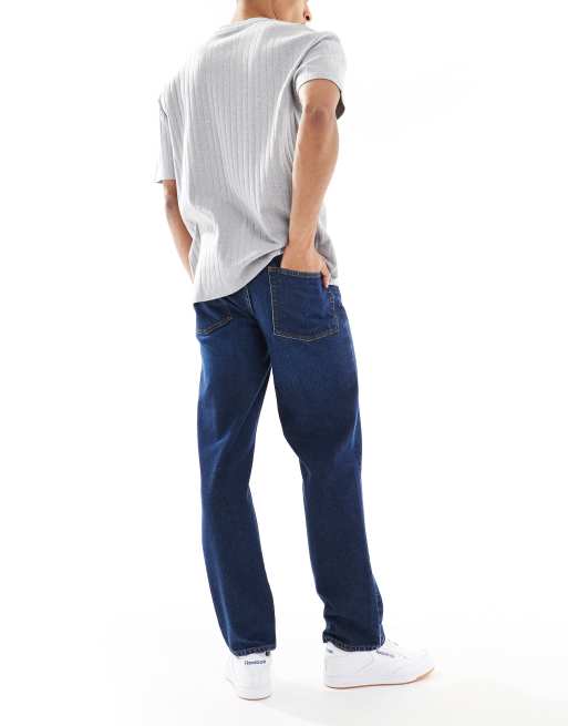 ASOS DESIGN – Jeans mit geradem Bein in verwaschenem Dunkelblau, 2 von 5