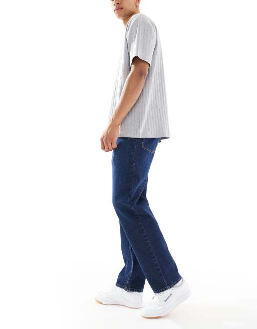 ASOS DESIGN – Jeans mit geradem Bein in verwaschenem Dunkelblau, 3 von 5