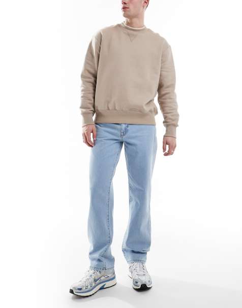 ASOS DESIGN – Jeans mit geradem Schnitt in hellblauer Waschung - view 1