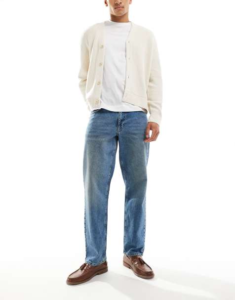 ASOS DESIGN – Jeans mit geradem Schnitt in hellblauer Waschung - view 1