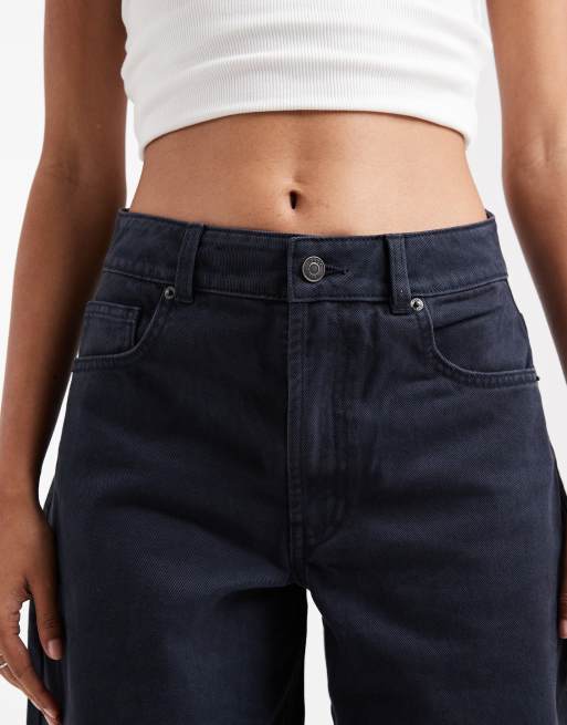 ASOS DESIGN - Jeans multitasche bombati blu navy cargo in coordinato, 4 di 5