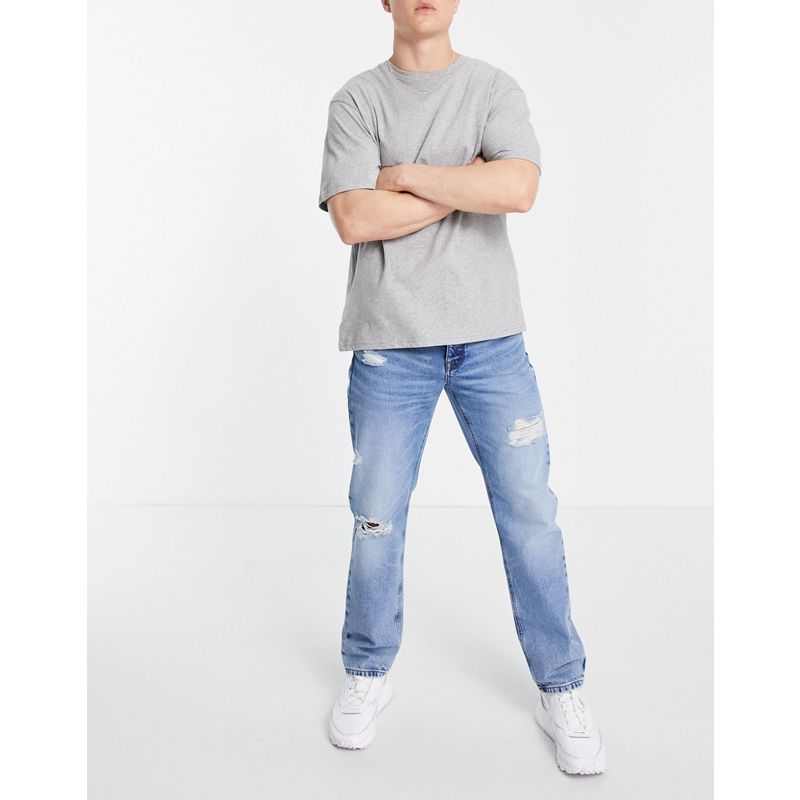 Uomo Jeans strappati DESIGN - Jeans original fit lavaggio medio vintage con strappi