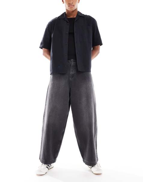 ASOS DESIGN - Jeans oversize extra ampi lavaggio grigio - view 1