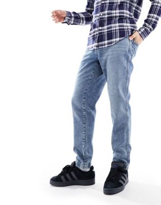 ASOS DESIGN classic rigid jeans in mid wash blue - ASOS Price Checker