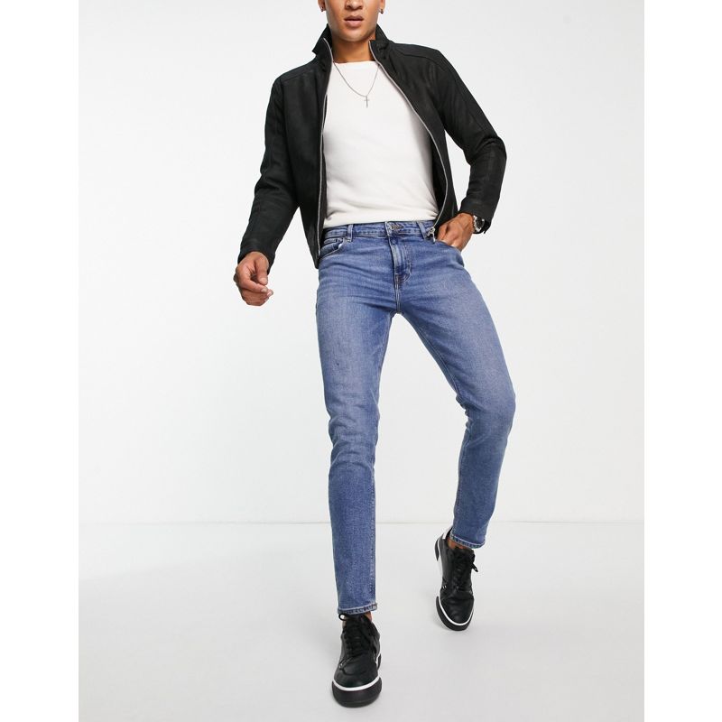 Jeans EJyCK DESIGN - Jeans skinny blu medio slavato vintage