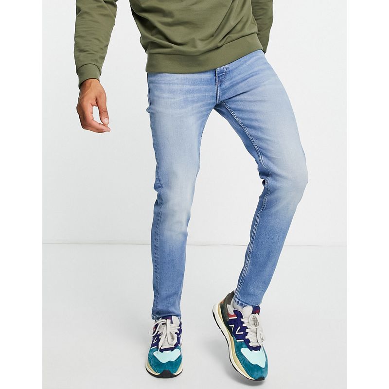 Jeans skinny gd7Fj DESIGN - Jeans skinny lavaggio blu chiaro in misto cotone organico