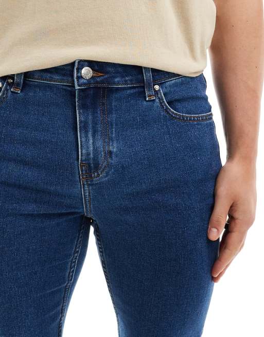 ASOS DESIGN - Jeans skinny lavaggio blu medio , 2 di 5
