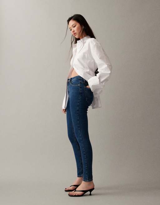 ASOS DESIGN - Jeans skinny lavaggio blu medio , 2 di 7