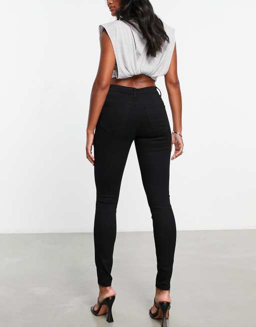ASOS DESIGN - Jeans skinny nero pulito , 2 di 4
